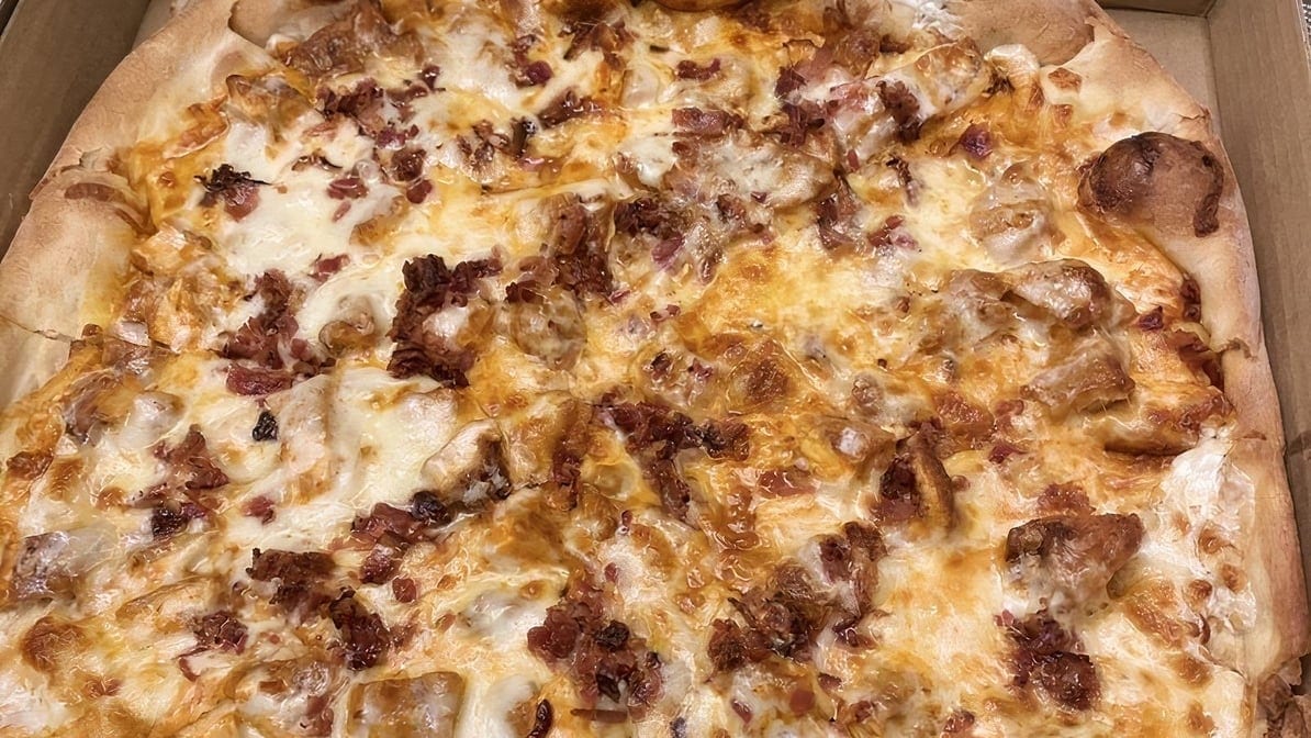 BBQ Bacon Ranch Pizza.