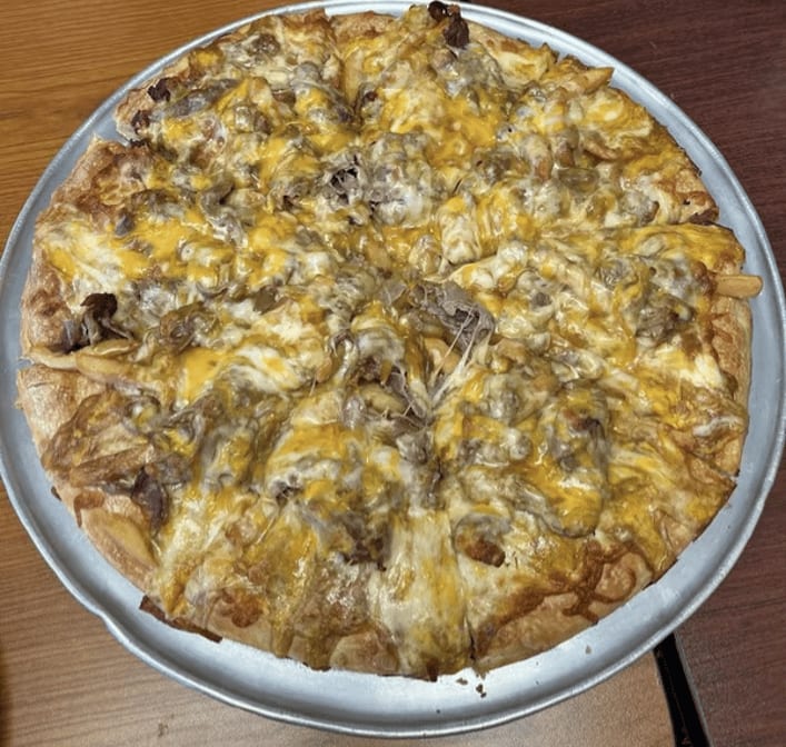 Cheesesteak Pizza.